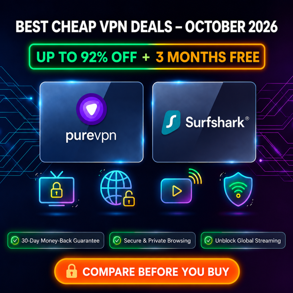 Best Cheap VPN Deals October 2026 with up to 92% off and 3 months free